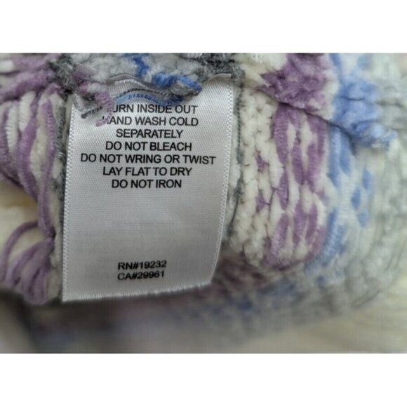 Alfred Dunner Women's Sweater Size M Ivory Cream Chenille Fair Isle Pullover - Picture 12 of 14